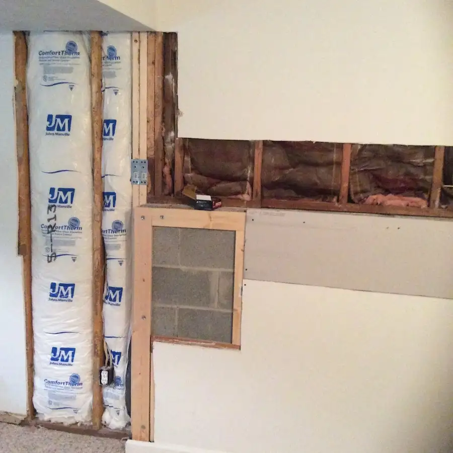 Wall insulation replacement during Structural Drying in O'Fallon